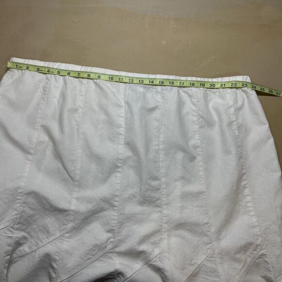 Catherines Womens Midi Skirt Plus Size 3X Linen Blend Fairy Asymmetric Fit&Flare - Picture 8 of 10